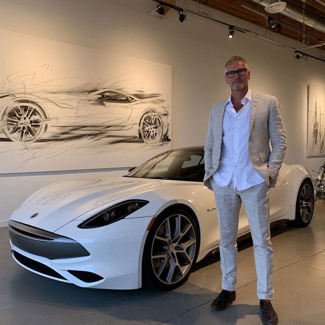 Henrik Fisker style, Midjourney V8.2, render 2 of 4