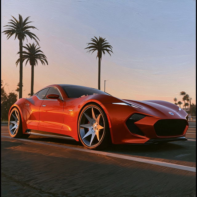 Henrik Fisker style, Midjourney V8.2, render 3 of 4