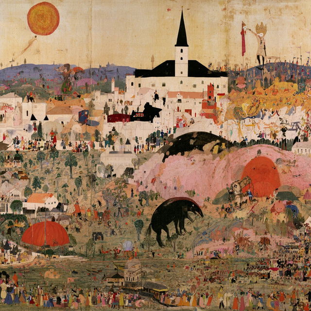 Henry Darger style, Midjourney V8.2, render 3 of 4