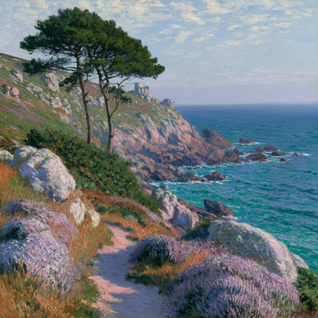Henry Moret style, Midjourney V8.2, render 4 of 4