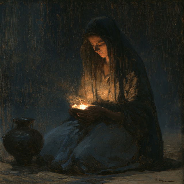 Henry Ossawa Tanner style, Midjourney V8.2, render 2 of 4