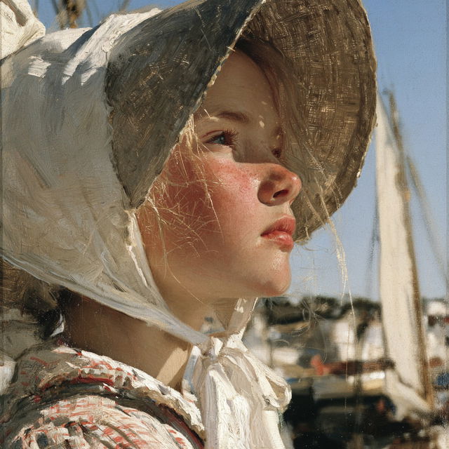 Henry Scott Tuke style, Midjourney V8.2, render 4 of 4