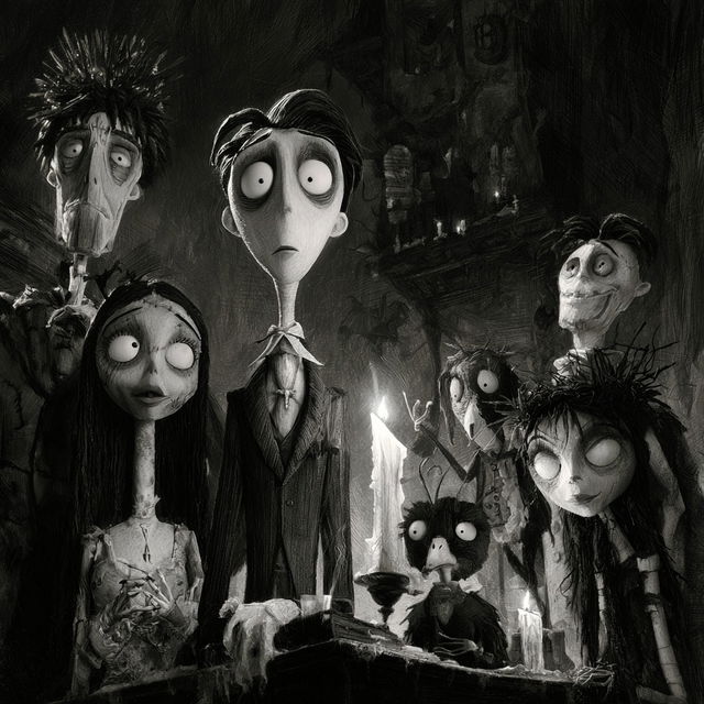 Henry Selick style, Midjourney V8.2, render 2 of 4
