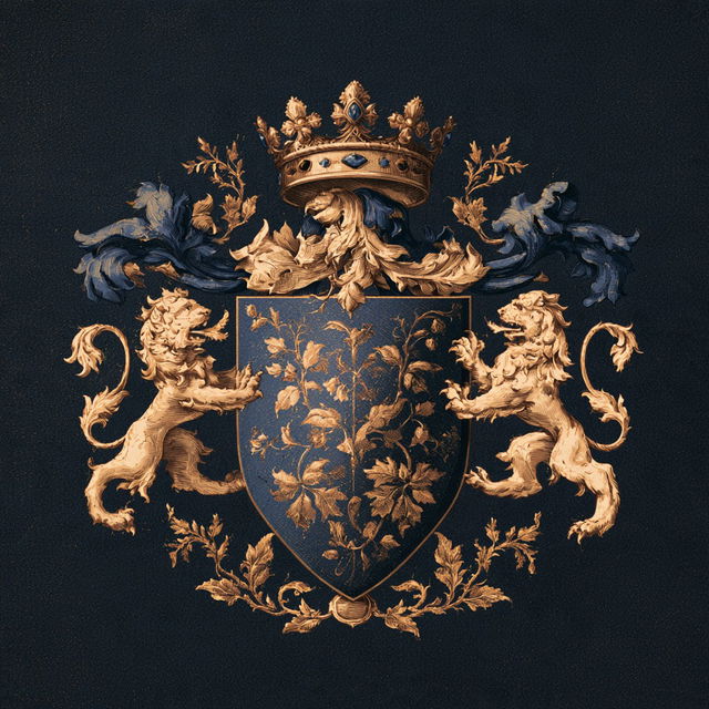 Heraldry style, Midjourney V8.2, render 4 of 4