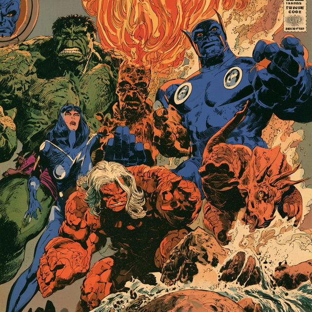 Herb Trimpe style, Midjourney V8.2, render 2 of 4
