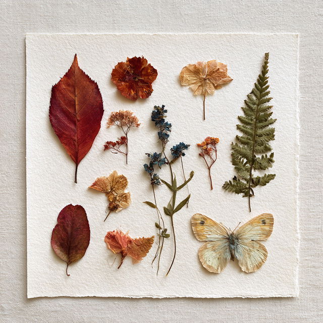 Herbarium style, Midjourney V8.2, render 1 of 4