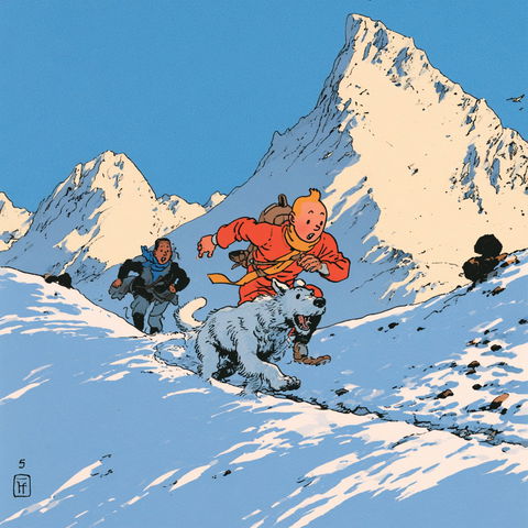 Herge style (Illustrators), Midjourney V8.2
