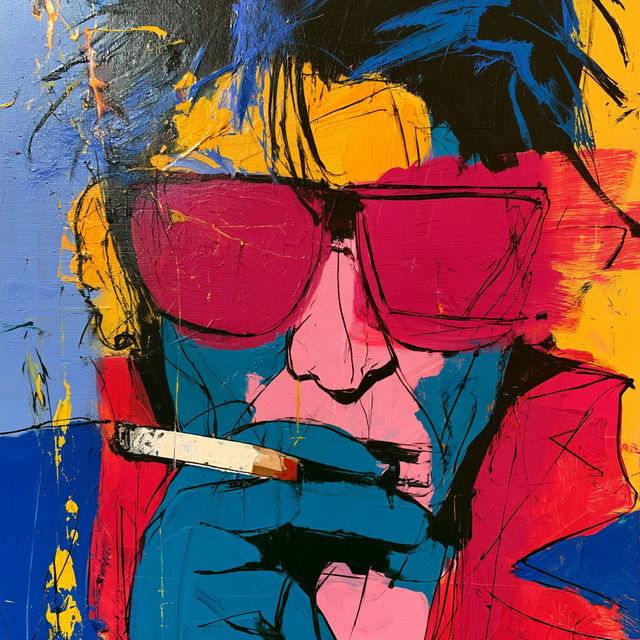 Herman Brood style, Midjourney V8.2, render 2 of 4