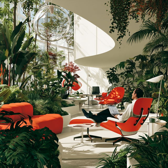 Herman Miller style, Midjourney V8.2, render 3 of 4