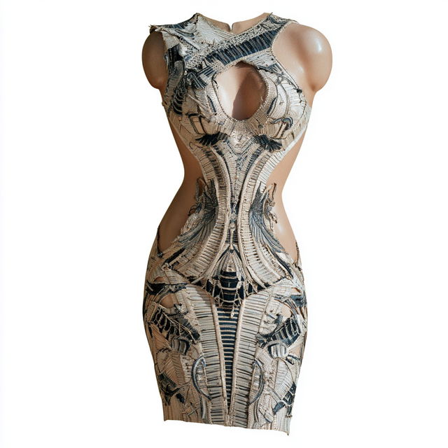Herve Leger style, Midjourney V8.2, render 3 of 4