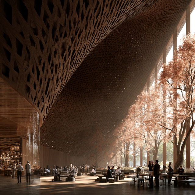 Herzog & de Meuron style, Midjourney V8.2, render 4 of 4
