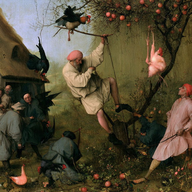 Hieronymus Bosch style, Midjourney V8.2, render 4 of 4