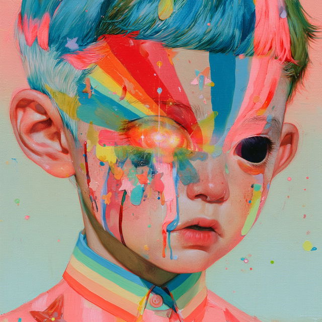 Hikari Shimoda style, Midjourney V8.2, render 1 of 4