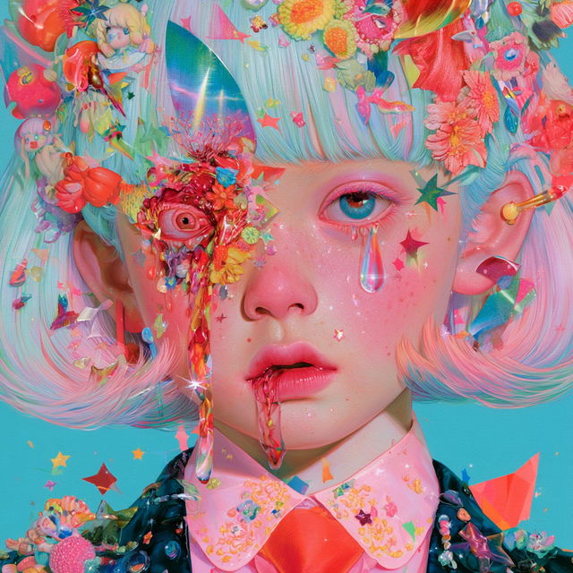 Hikari Shimoda style, Midjourney V8.2, render 3 of 4