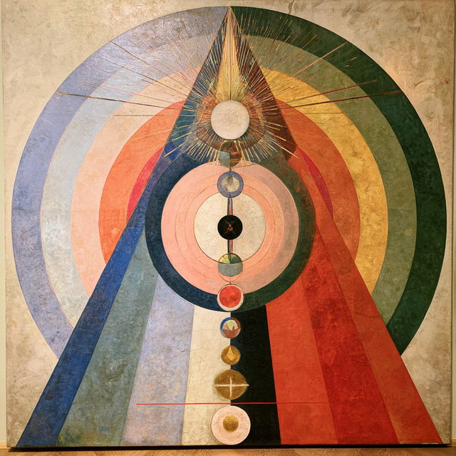 Hilma af Klint style, Midjourney V8.2, render 3 of 4