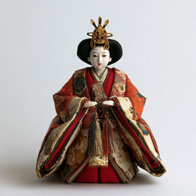 Hina doll style, Midjourney V8.2, render 4 of 4