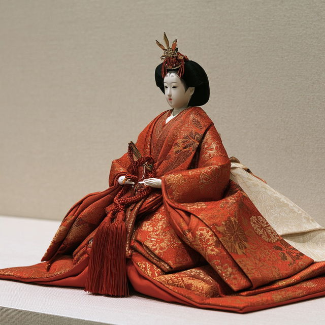 Hina doll style, Midjourney V8.2, render 2 of 4