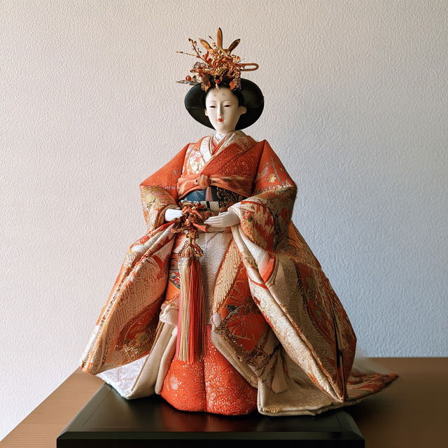 Hina doll style, Midjourney V8.2, render 3 of 4