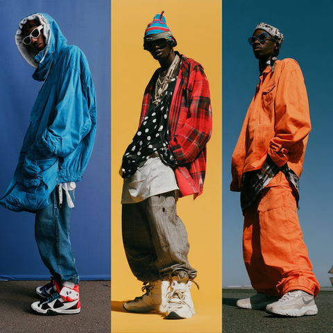 Hip Hop fashion style (Genres), Midjourney V8.2
