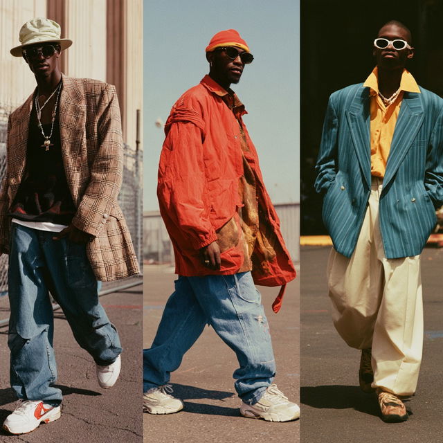 Hip Hop fashion style, Midjourney V8.2, render 4 of 4