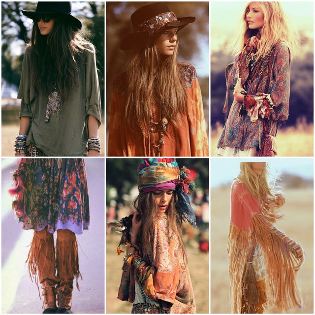 Hippie fashion style, Midjourney V8.2, render 1 of 4
