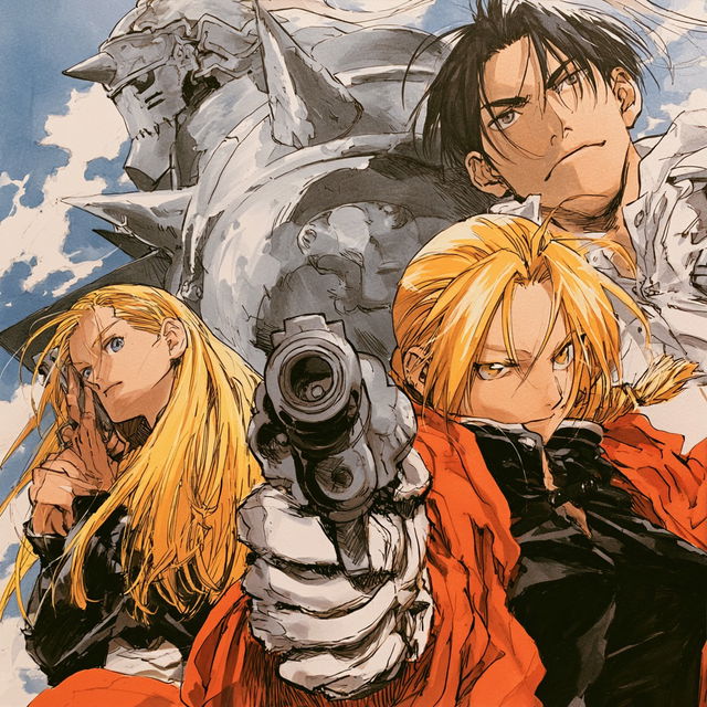 Hiromu Arakawa style, Midjourney V8.2, render 2 of 4