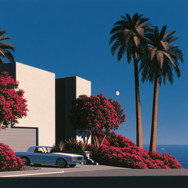 Hiroshi Nagai style, Midjourney V8.2, render 1 of 4
