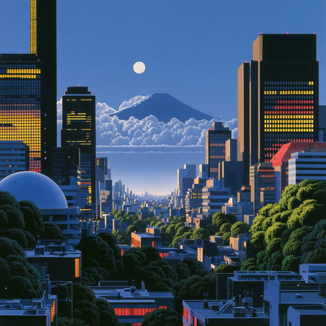 Hiroshi Nagai style, Midjourney V8.2, render 3 of 4