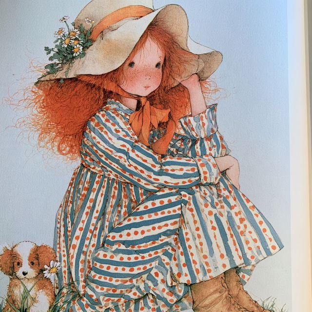 Holly Hobbie style, Midjourney V8.2, render 2 of 4
