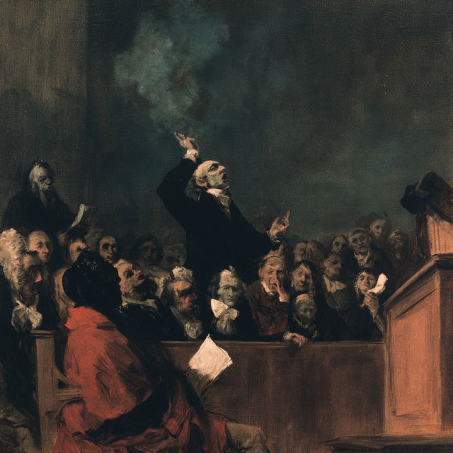 Honore Daumier style, Midjourney V8.2, render 2 of 4