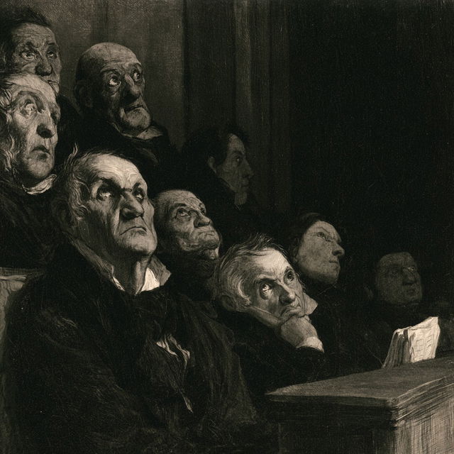 Honore Daumier style, Midjourney V8.2, render 3 of 4