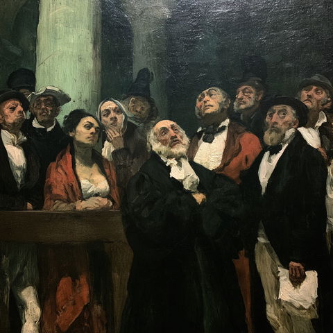 Honore Daumier style (Painters), Midjourney V8.2