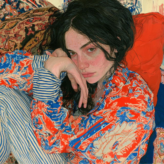 Hope Gangloff style, Midjourney V8.2, render 1 of 4