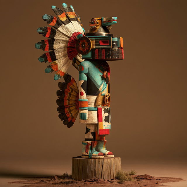 Hopi art style, Midjourney V8.2, render 1 of 4