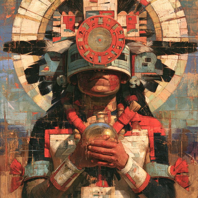 Hopi art style, Midjourney V8.2, render 4 of 4
