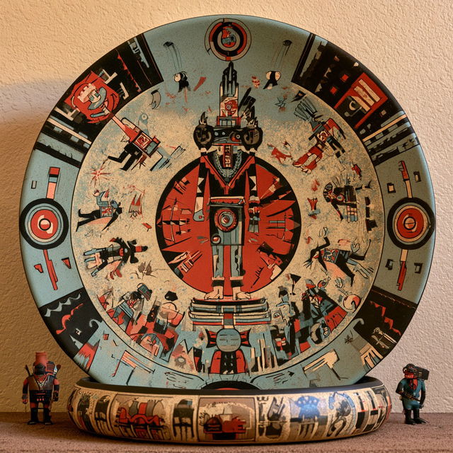 Hopi art style, Midjourney V8.2, render 3 of 4