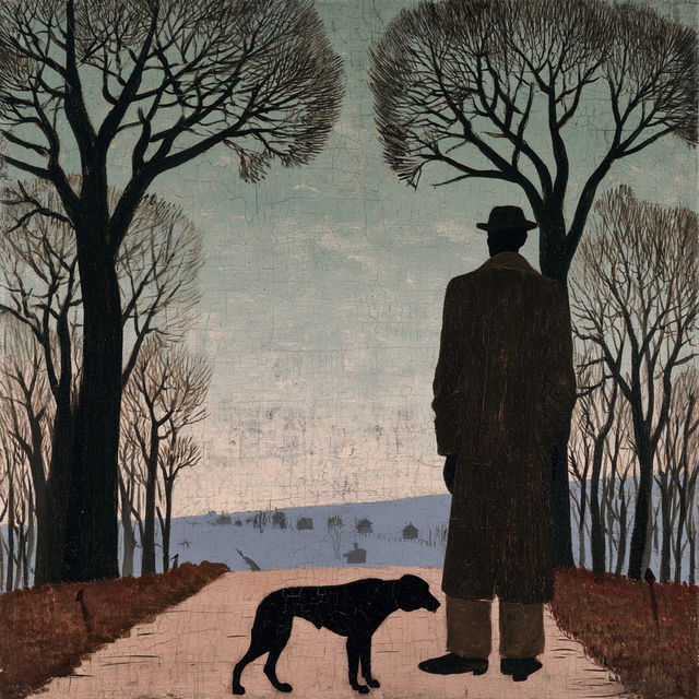Horace Pippin style, Midjourney V8.2, render 2 of 4