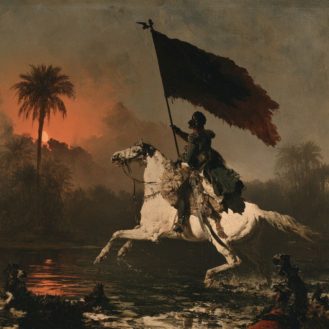 Horace Vernet style, Midjourney V8.2, render 2 of 4