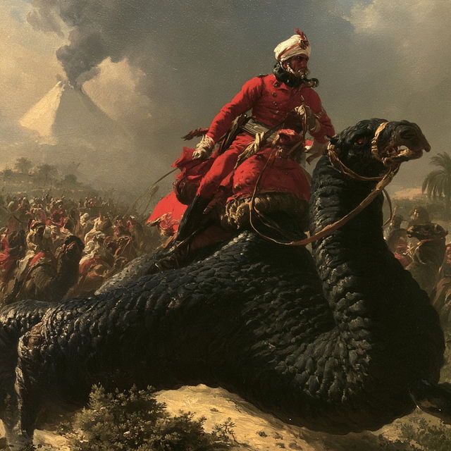 Horace Vernet style, Midjourney V8.2, render 1 of 4