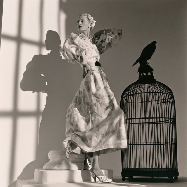 Horst P. Horst style, Midjourney V8.2, render 1 of 4