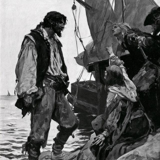 Howard Pyle style, Midjourney V8.2, render 1 of 4