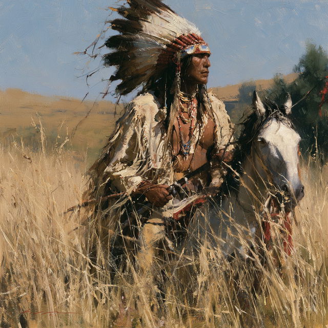 Howard Terpning style, Midjourney V8.2, render 2 of 4