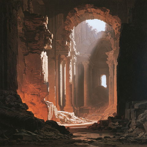 Hubert Robert style (Painters), Midjourney V8.2