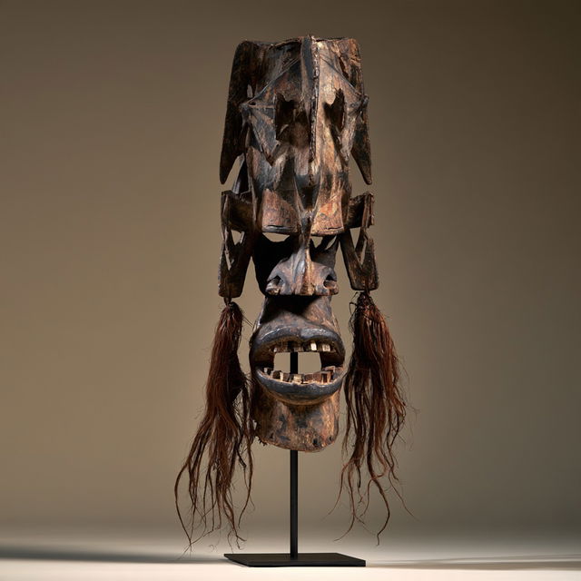 Hudoq mask style, Midjourney V8.2, render 4 of 4