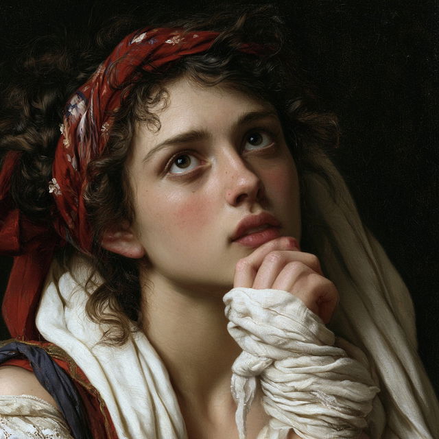 Hugues Merle style, Midjourney V8.2, render 2 of 4