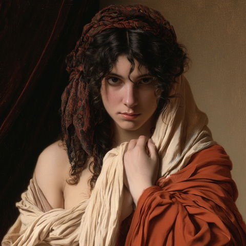 Hugues Merle style (Painters), Midjourney V8.2