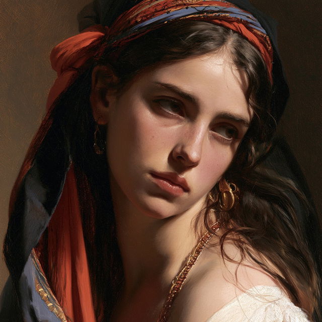 Hugues Merle style, Midjourney V8.2, render 3 of 4