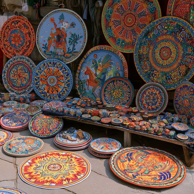 Huichol art style, Midjourney V8.2, render 2 of 4