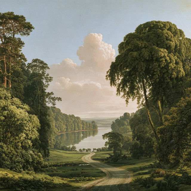 Humphry Repton style, Midjourney V8.2, render 2 of 4