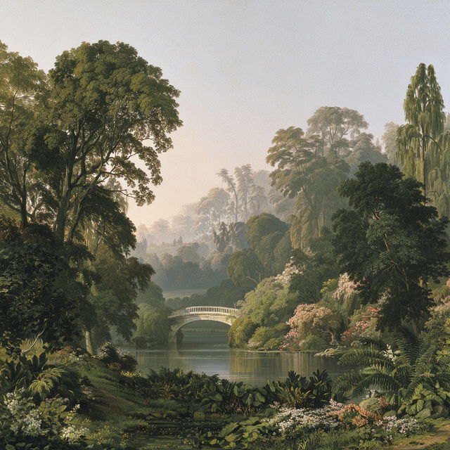 Humphry Repton style, Midjourney V8.2, render 1 of 4